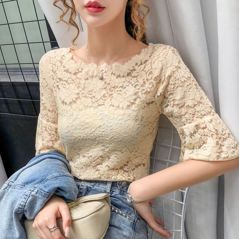 레이스칠부 라인댄스복 라틴댄스복 라틴 살구색 M 52.5kg 약 - 상품 이미지