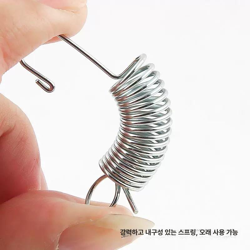 배너 고리 스프링 입간판 멀티룩 실내용 스테인리스 식당 아연도금 전시대 라쇠 100개 - 상세 이미지 4
