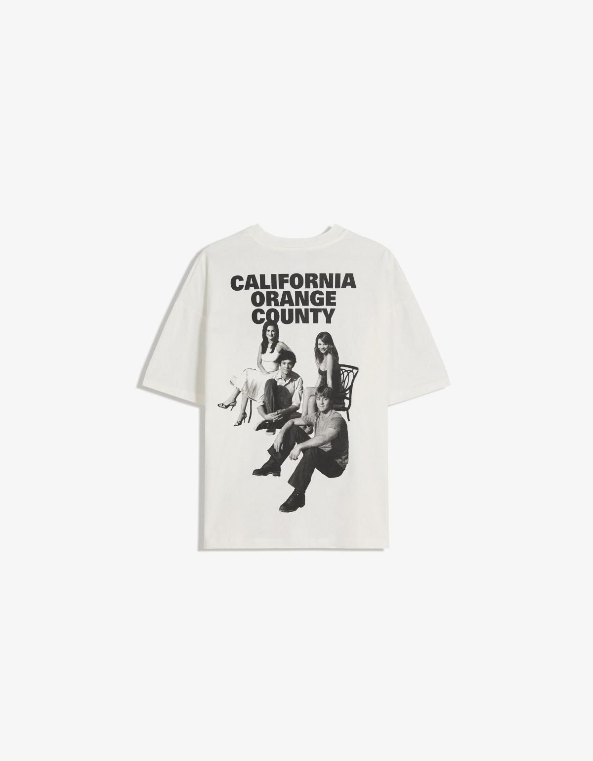 버쉬카 트렌디 오버핏 캘리포니아 프린트 반팔 티셔츠 7585/033 OFF WHITE - 상세 이미지 2