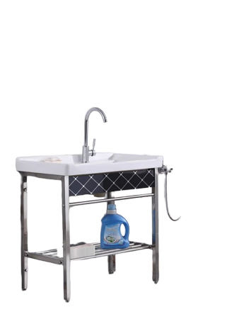 픽앤루틴 협력사 세탁실씽크대 손빨래 싱크대 세탁 벽걸이형 이동식 애벌