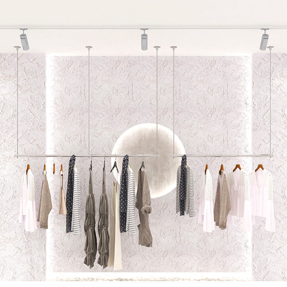 천장형행거 의류매장 와이어행거 옷가게 파이프 스텐행거