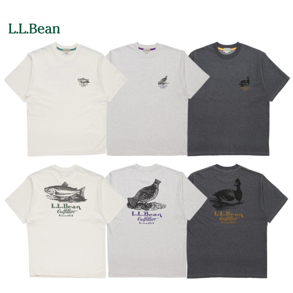 엘엘빈 L.L.Bean Morrill 쇼츠 슬리브 애니멀 프린트 반팔 티셔츠 5475-1047 - 상품 이미지