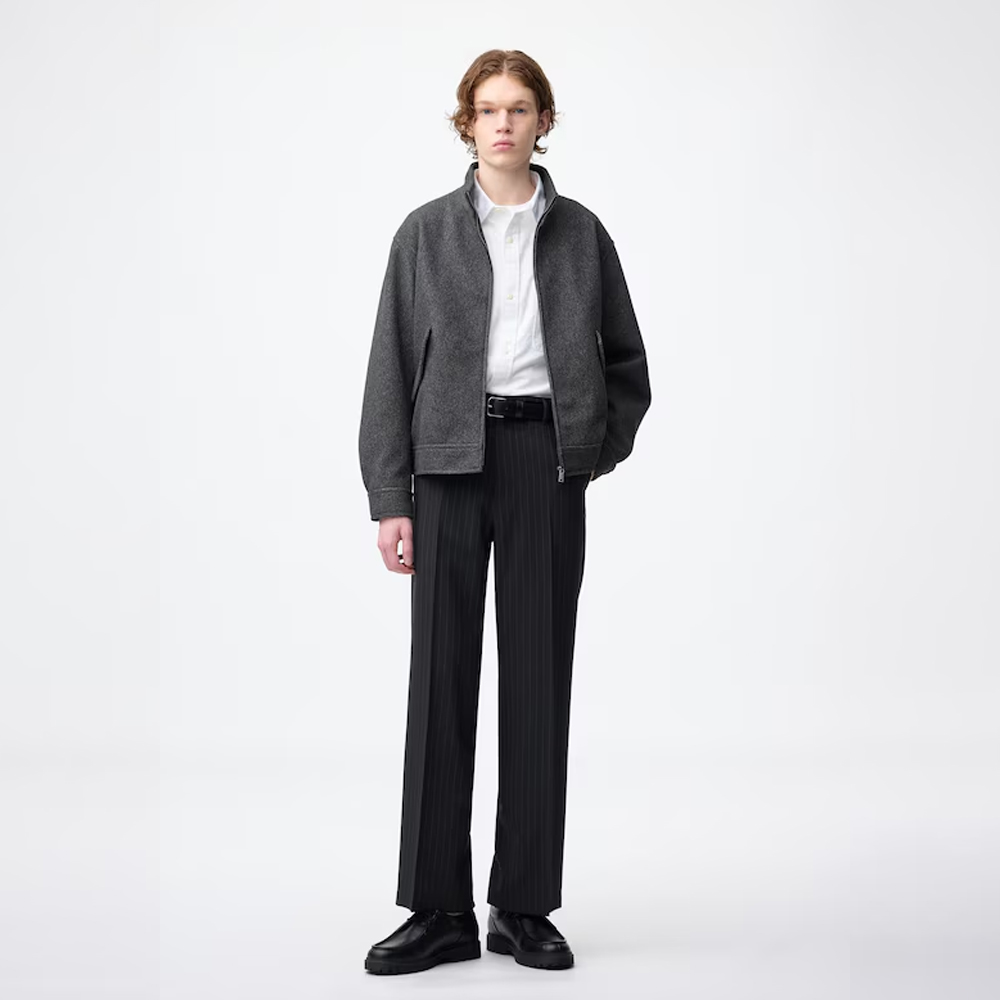 지유 바지 와이드 스트라이프 슬랙스 EC 78.5cm 팬츠 359668 - 상품 이미지