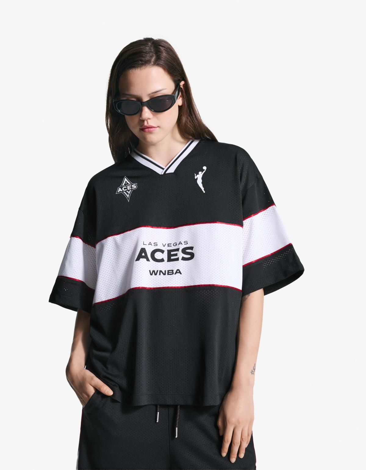 버쉬카 스포츠 레트로 WNBA 반팔 티셔츠 7602/360 BLACK - 상세 이미지 2