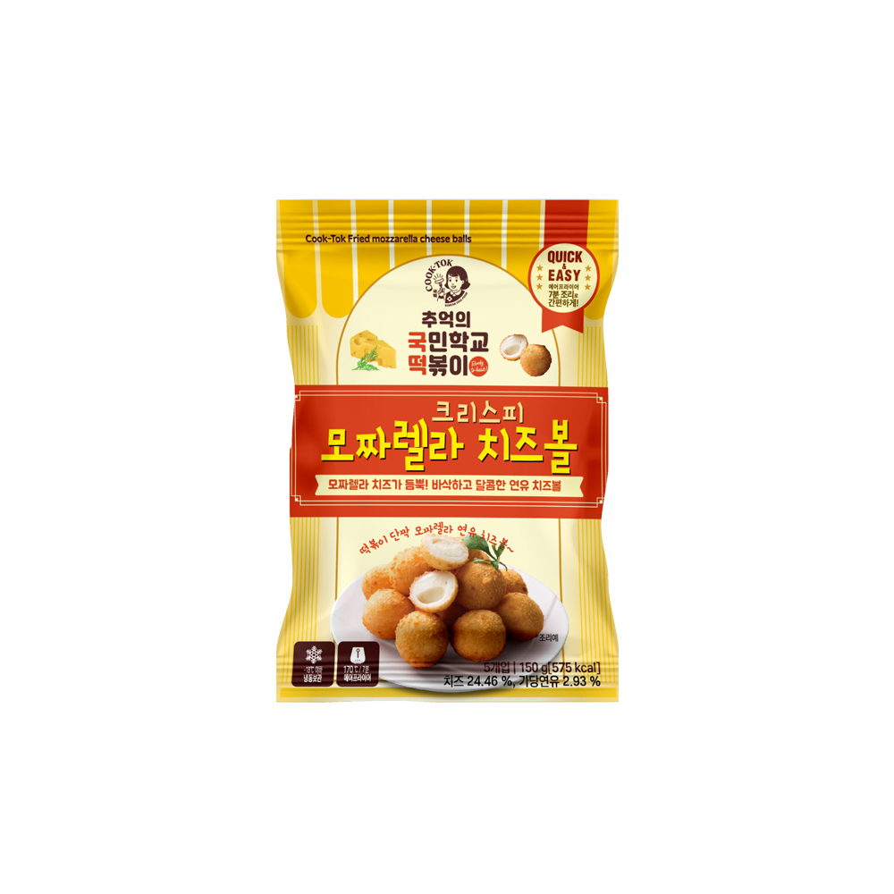 국떡 크리스피 모짜렐라 치즈볼 150g, 1봉 - 상세 이미지 2