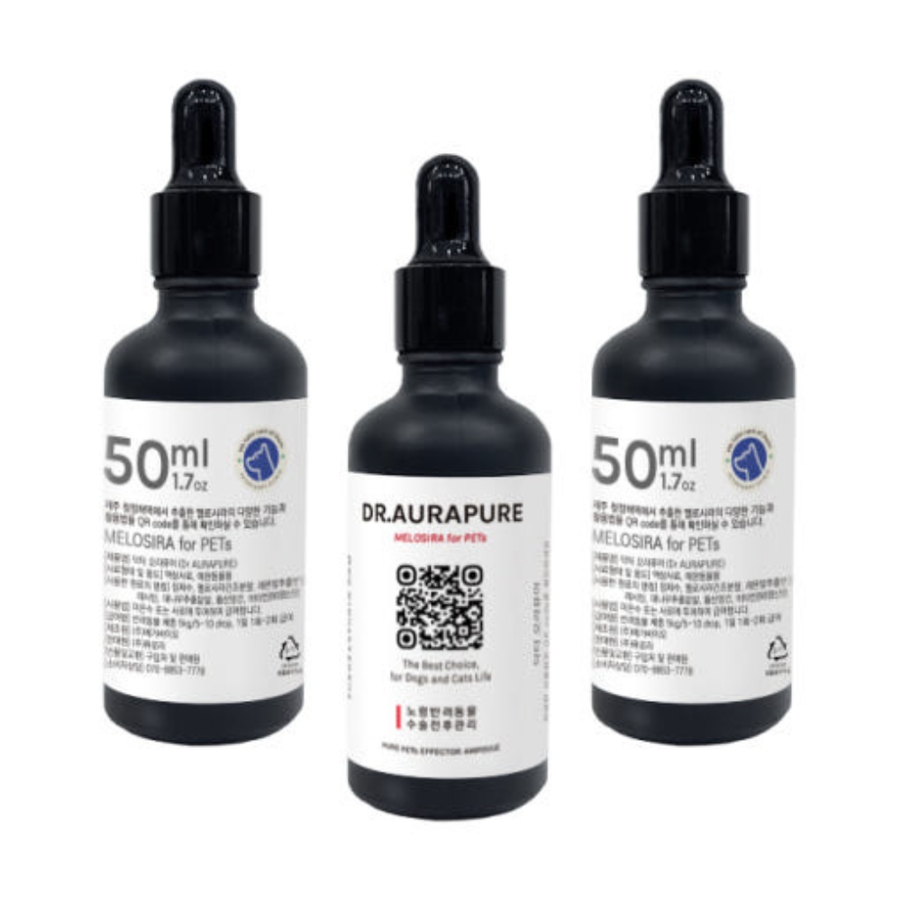 닥터 오라퓨어 멜로시라 반려동물 항산 항염 영양 보조제 50ml, 3개 - 상품 이미지