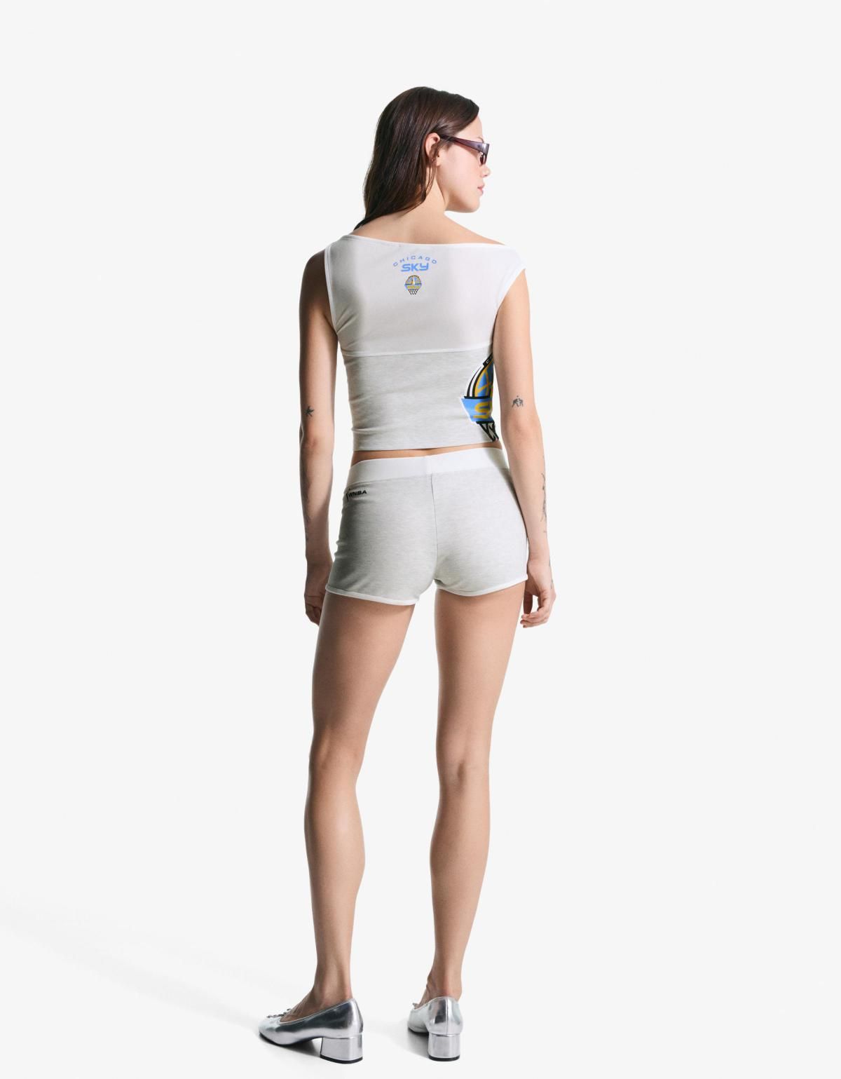 버쉬카 스포티 비대칭 민소매 티셔츠 7605/360 GREY - 상세 이미지 3
