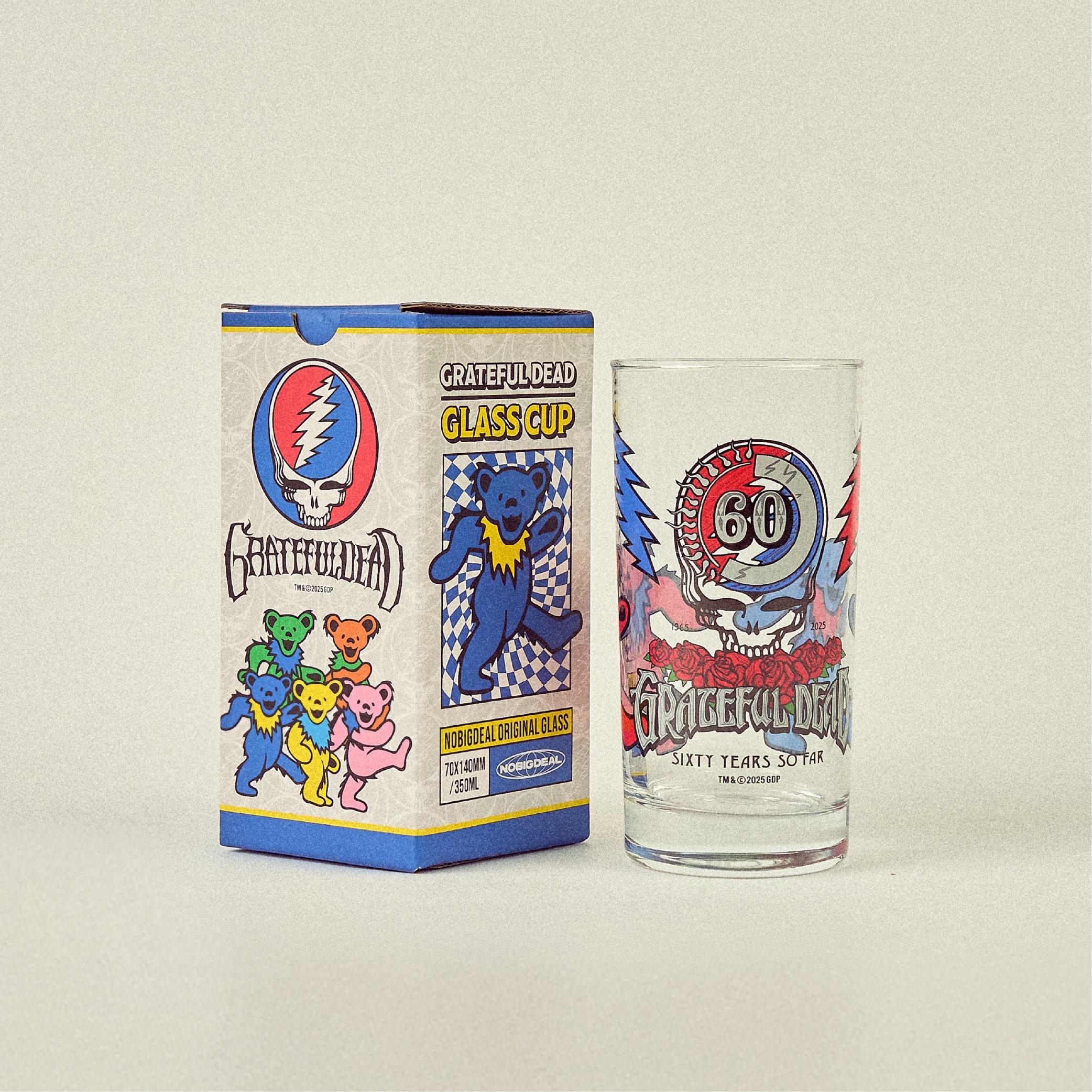 노빅딜 그레이트풀 댄싱 베어 글라스 2종 택1 350ml 유리컵 - 상세 이미지 2