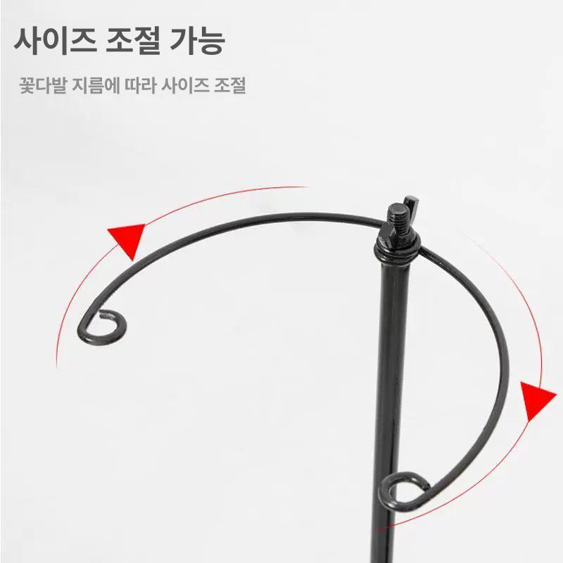 꽃다발거치대 디스플레이 진열대 플라워샵 꽃다발 전시대 화이트저 1개 - 상세 이미지 3
