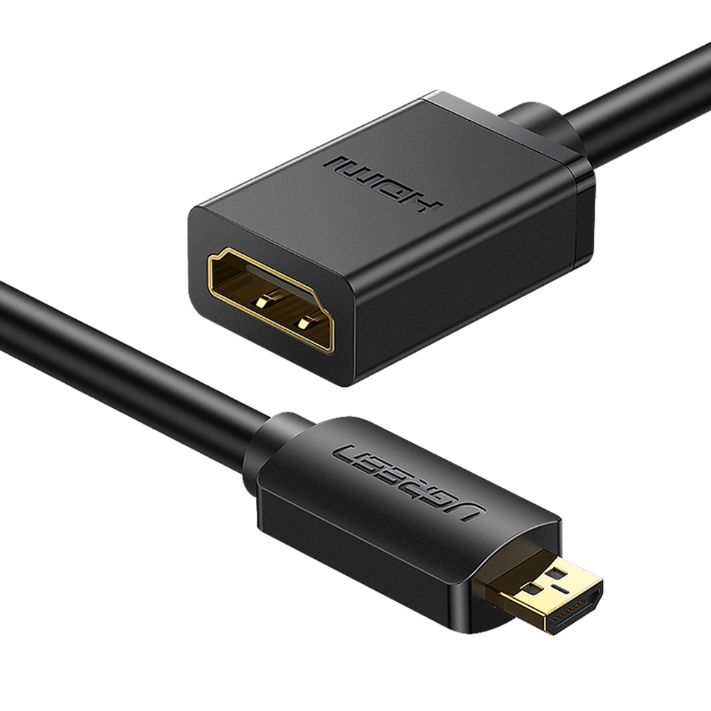 유그린 양방향 Micro HDMI M to HDMI F 변환 젠더 케이블 20134