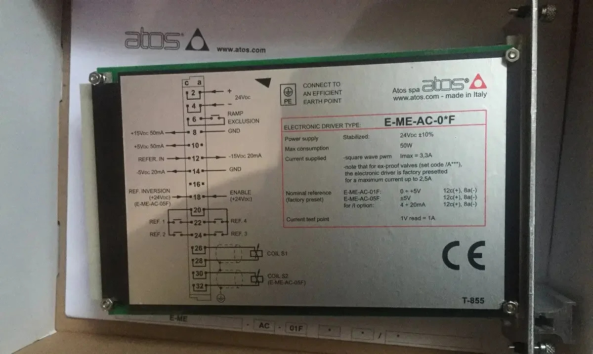 E-ME-AC-05F/I 21/2 atos 전기 증폭기 E-ME-AC-05F/1 atoss