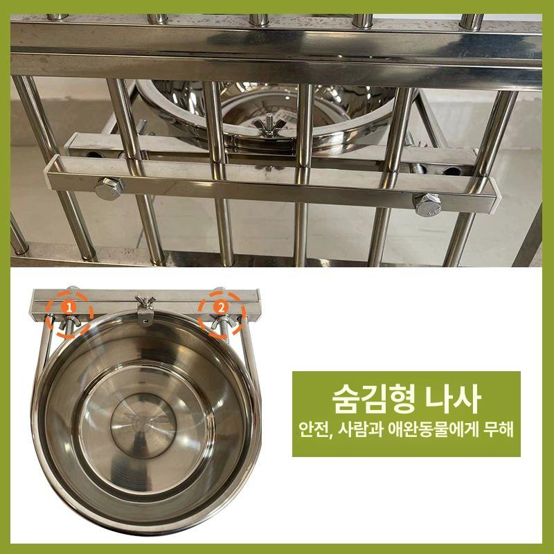 대형견 걸이형 밥그릇 강아지 선반 그릇 사료 202 볼 랙 통합형 깊은 20CM 20.0kg이하반려동물용 - 상세 이미지 3