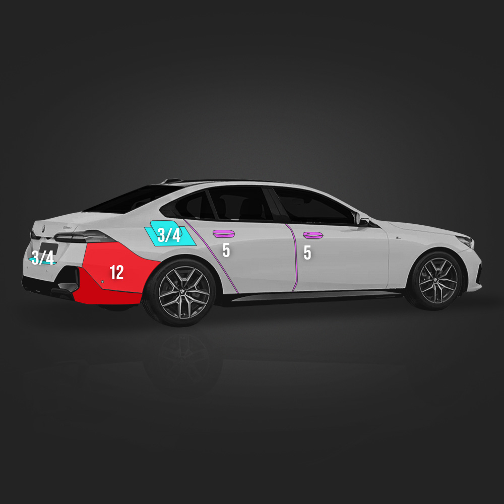 BMW 신형 5시리즈 G60 PPF필름 부분구매 A,B,C,D필러 저스트쉴드 - 상세 이미지 3