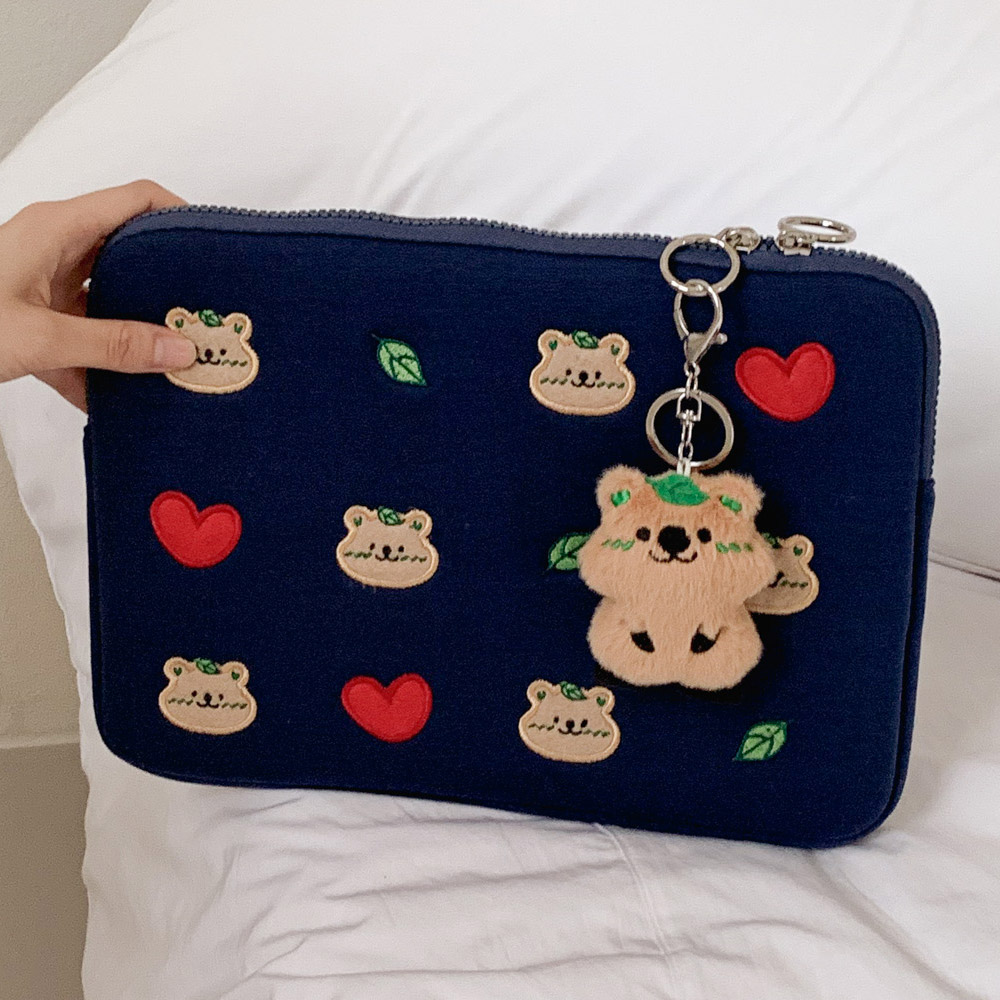 조이쿼카 노트북 파우치 & 키링SET 맥북 그램 갤럭시북 아이패드 태블릿 S스몰, 패턴쿼카-키링세트