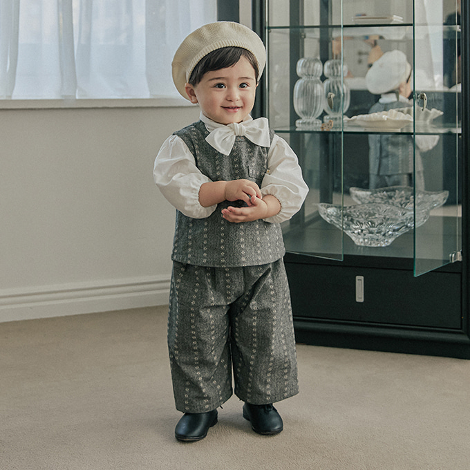 리틀티니 아기정장 남자아기하객룩 유아 정장 돌 백일 남아