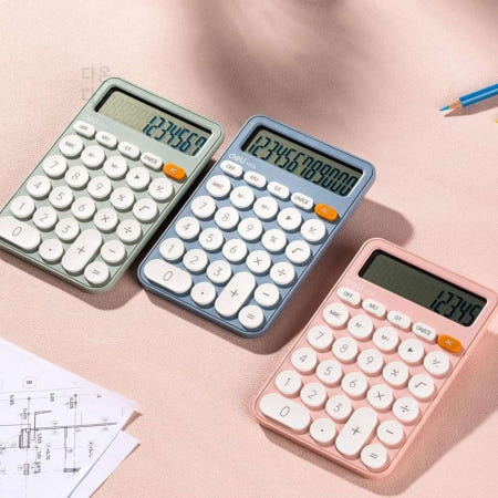 다온다샵 파스텔 계산기 타건감 미니계산기 휴대용계산기 소형계산기 일반계산기