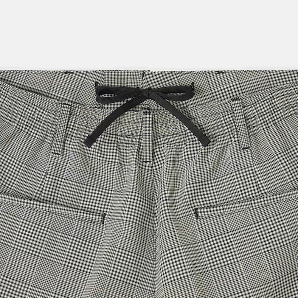 지유 바지 와이드 체크 슬랙스 EC 팬츠 358517 - 상세 이미지 5