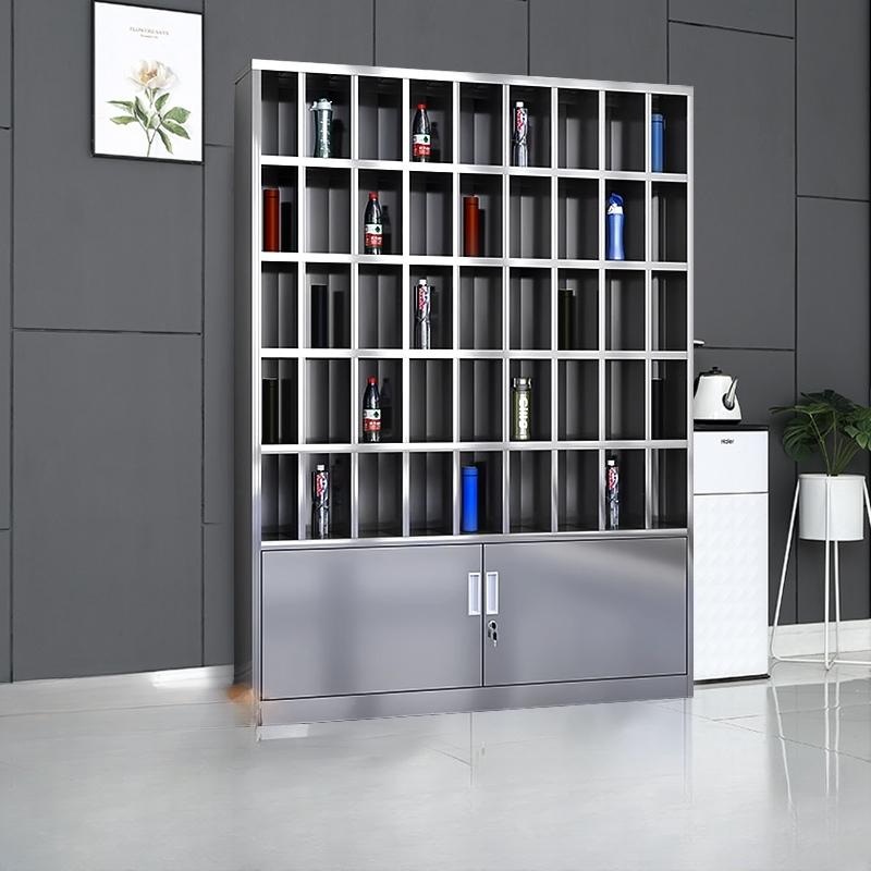 음료보관대 텀블러 거치대 선반 스테인리스 매장용 보관함 - 상품 이미지