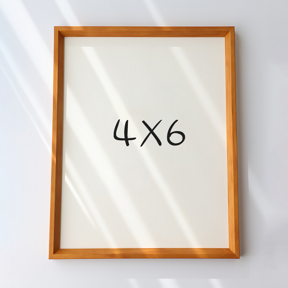 7mm삼각 나무액자 사진액자 포토테이블 소형 탁상 4x6 101x152mm, 연밤 - 메인 이미지