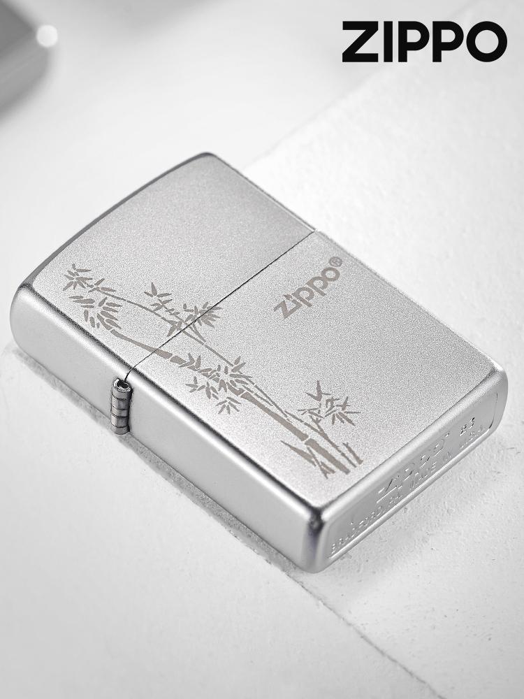 ZIPPO 지포 라이터 대나무 문양 행운 방풍 라이터 선물용 고급 - 상세 이미지 3