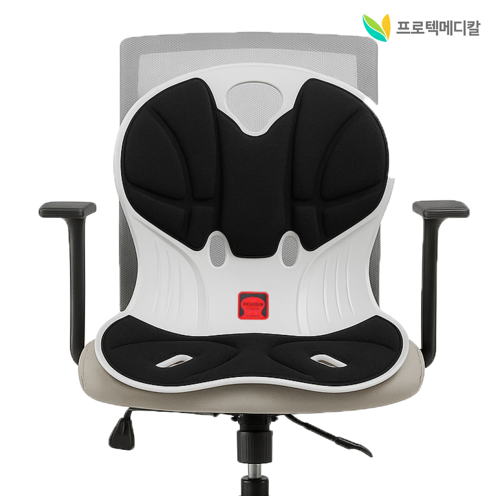 국산 프로텍메디칼 펠비신 체어 바른자세 지킴이 자석 허리 골반 체형교정 좌식의자 - 상세 이미지 3