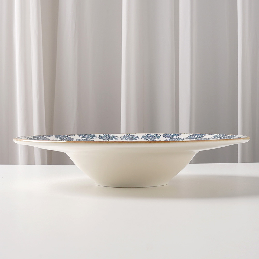 세랍 도자기 접시 터키 빈티지 수입 그릇 1개, 28cm, 파스타 - 상세 이미지 2