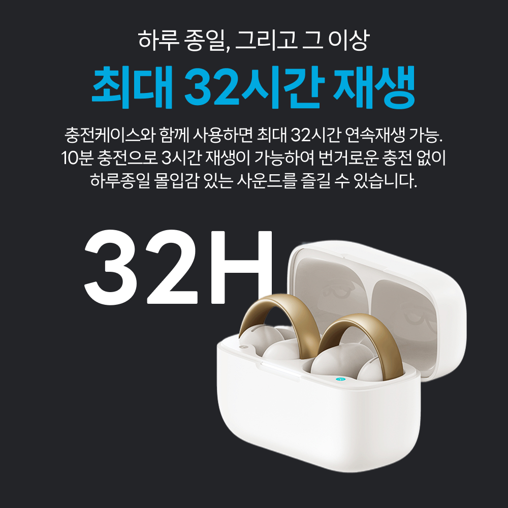 앤커 사운드코어 에어로클립 블루투스이어폰 A3388