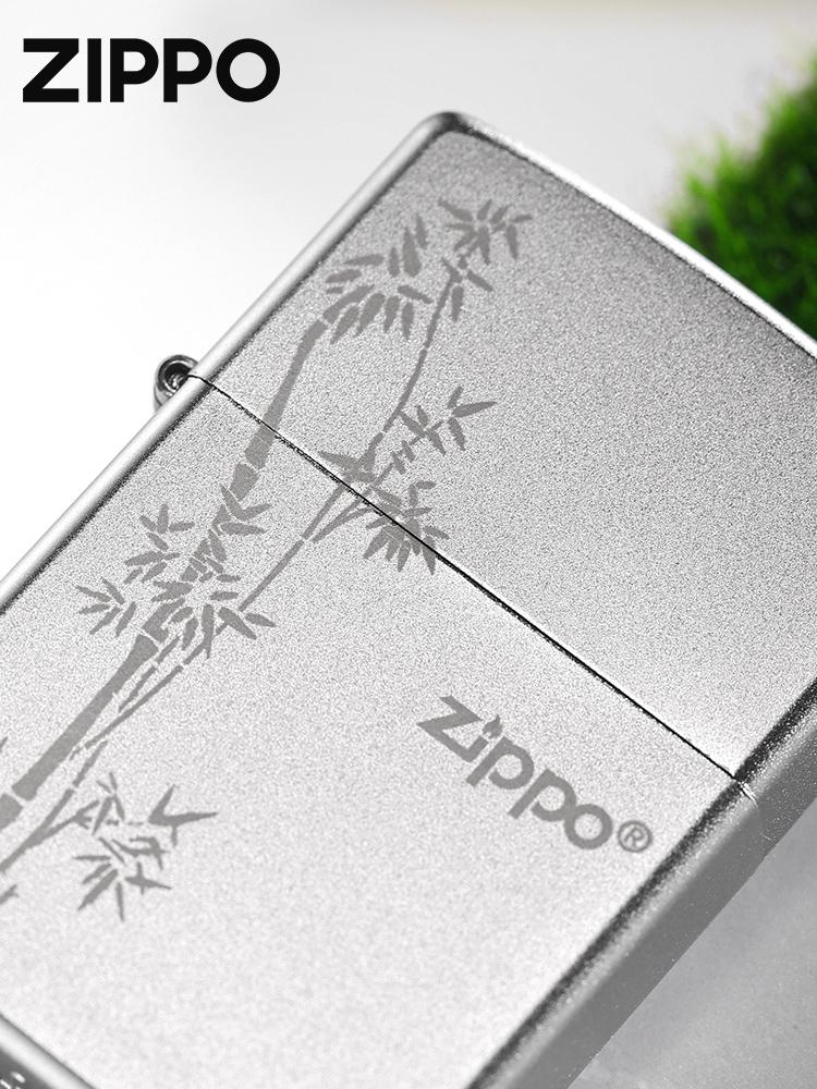 ZIPPO 지포 라이터 대나무 문양 행운 방풍 라이터 선물용 고급 - 상세 이미지 2