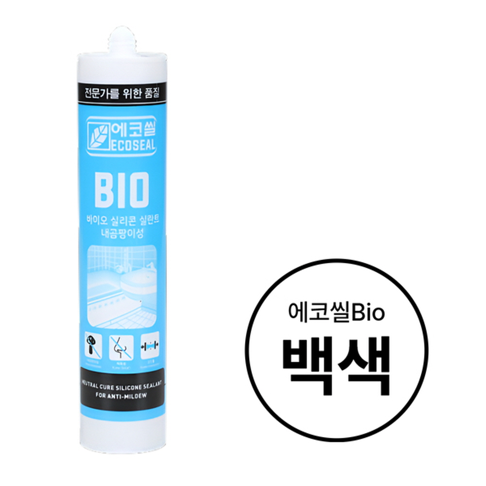 욕실용 실리콘 실란트 에코실 BIO 백색 270ml 수달코리아 - 상세 이미지 2