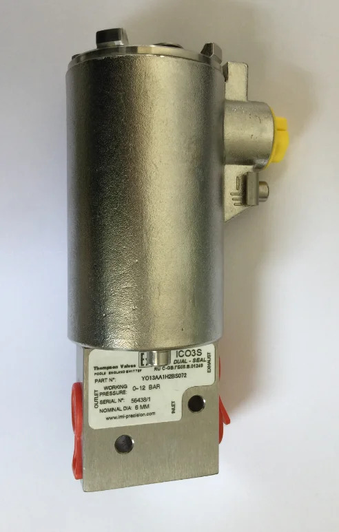 포장 Y013AA1H2BS072 NorrenMAXSEAL 솔레노이드 밸브 3/2 양방향 인증 T6