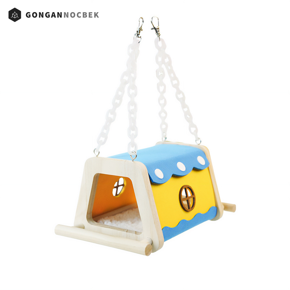 앵무새 은신처 포치 장난감 둥지 놀이터 집 조류 용품