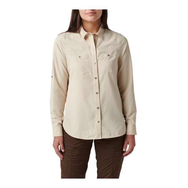 5.11 택티컬 여성용 막스맨 롱 슬리브 셔츠 (바닐라) - Marksman L/S Shirt (Vanilla) - 상세 이미지 2
