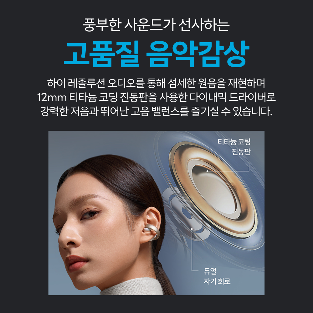 앤커 사운드코어 에어로클립 블루투스이어폰 A3388