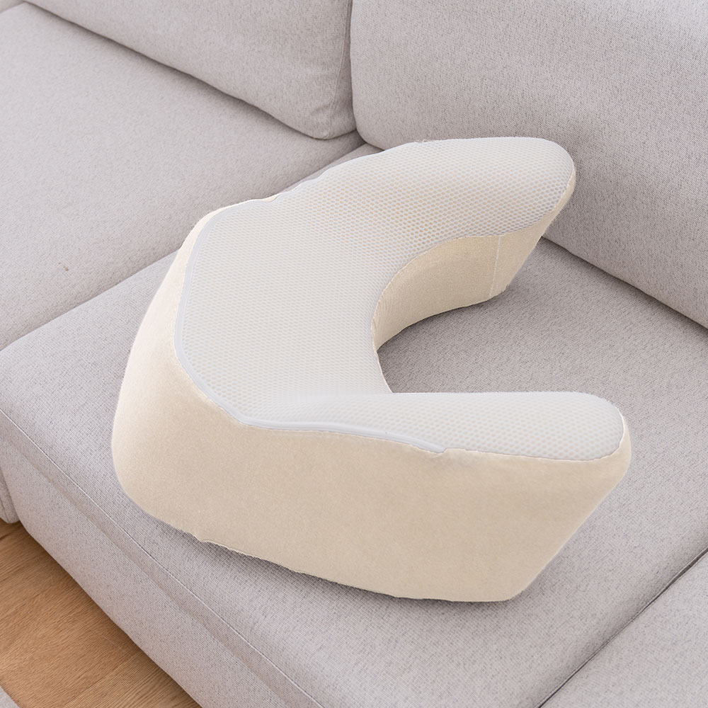 펌플렉스 레벨업쿠션 170 게이밍 독서 반달 미용실 뜨개질 쿠션