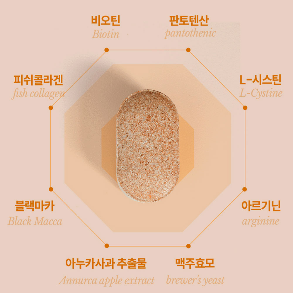 맥비올 비오틴 맥주효모 판토텐산 아르기닌 비타민B12 60정 2개월분 - 상세 이미지 3