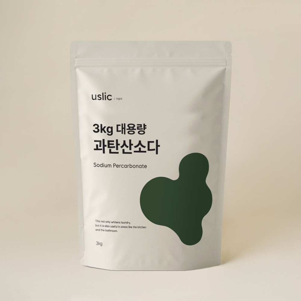 어슬릭 국내산 과탄산소다 살균표백 흰색옷 누런때 하얗게 세탁조 배수구청소 3kg, 1개 - 상품 이미지