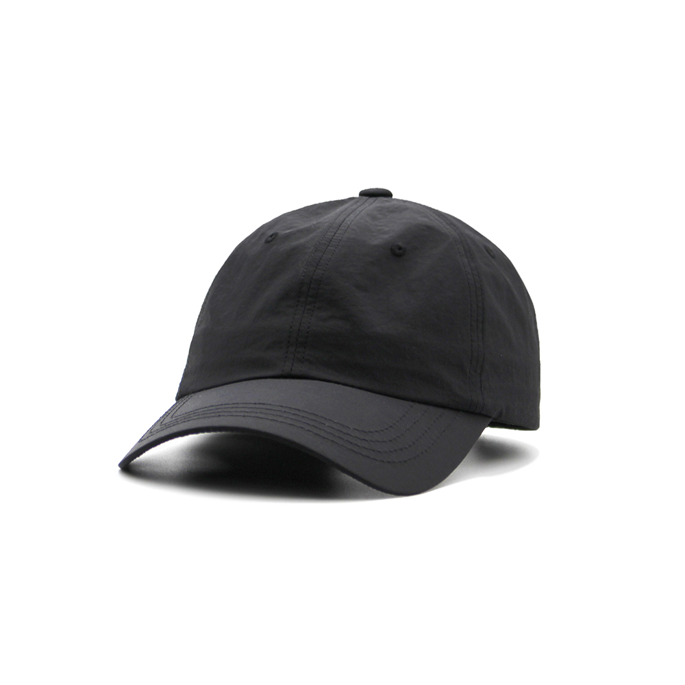 커스텀더햇츠 무지 소프트 러닝 볼캡 깊은핏 로고없는 나일론 블랙 S M L XL 이미지 3