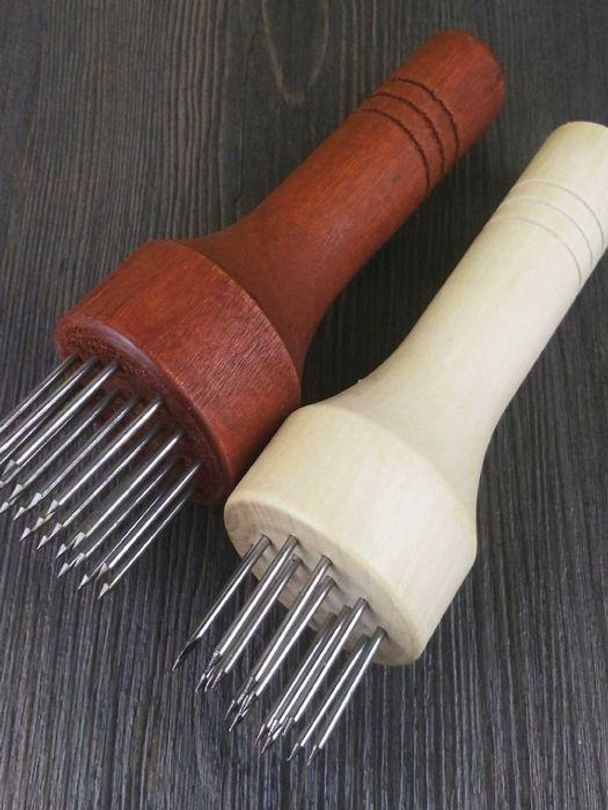 연육기 육류 고기 바늘 누르는기계 포크 텐더라이저 레드 손잡이 21핀 베스트셀러 - 상품 이미지