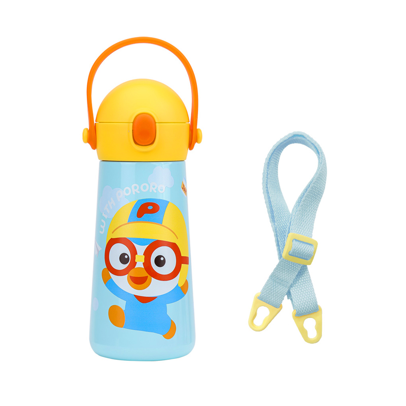 릴팡더보틀 몰리 어깨끈 원터치텀블러 스텐 어린이 물병 어린이집 초등 산리오 포켓몬 뽀로로