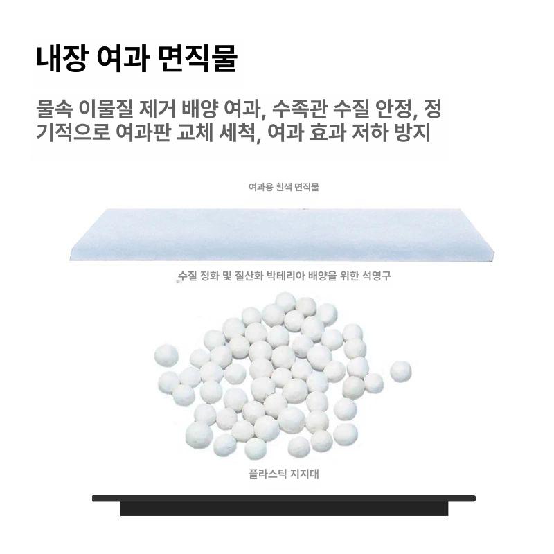 슬림걸이식여과기어항 외부여과기 폭포형 롤러형 필터 + 배양구 + 질화균 - 상세 이미지 4