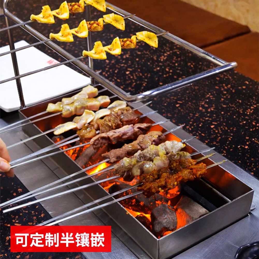 야키토리 그릴 화로 이자카야 노점 일식 소형 숯불 긴 1.8 꼬치구이+그릴 - 상세 이미지 2