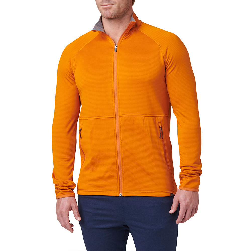 5.11 택티컬 스트라토스 풀 집업 (선셋 오렌지) - Stratos Full Zip (Sunset Orange) - 상세 이미지 2