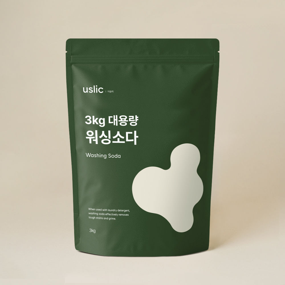 어슬릭 워싱소다 탄산소다 탄산나트륨 강알칼리세제 염기성 3kg, 1개 - 상품 이미지