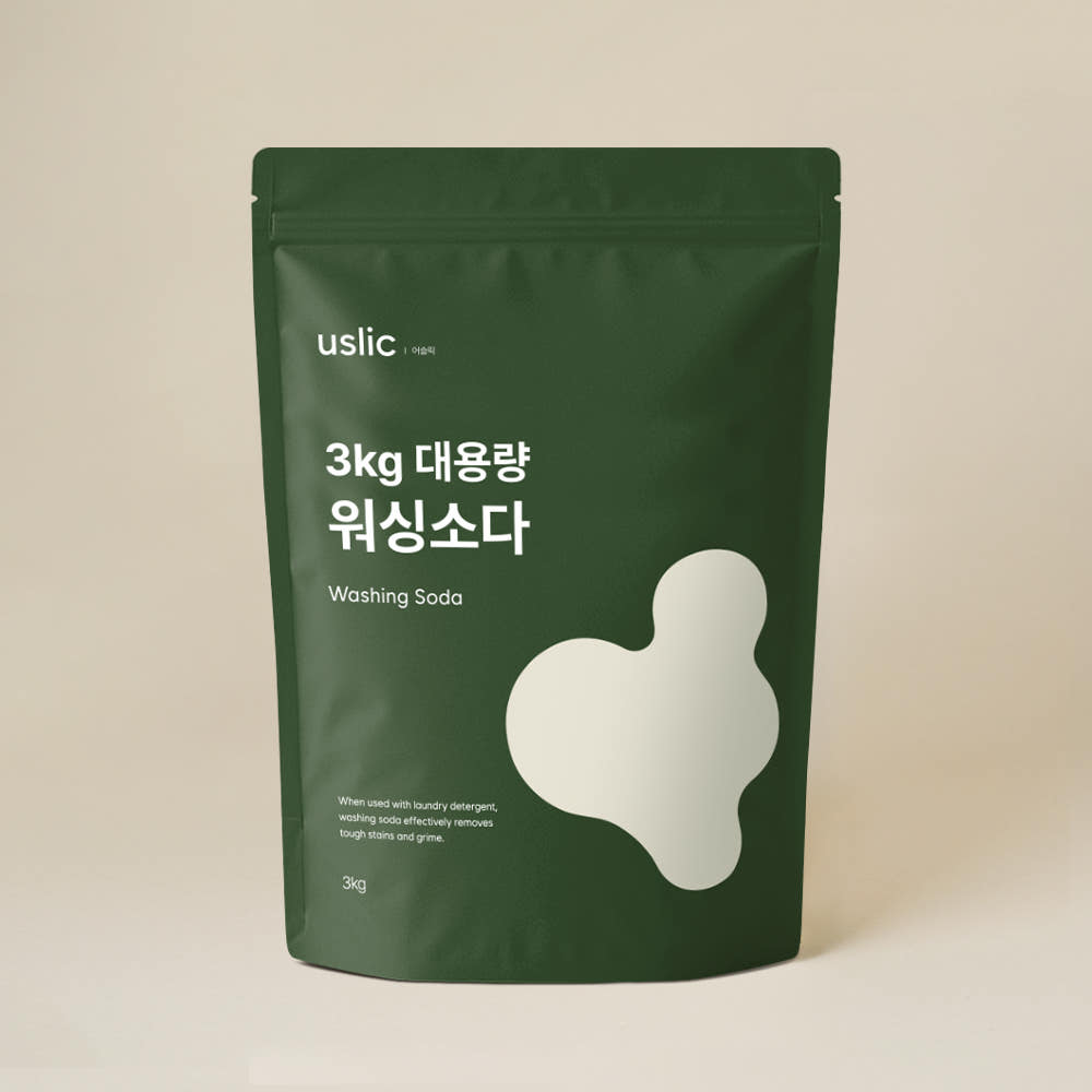 USLIC 어슬릭 워싱소다 탄산소다 탄산나트륨 강알칼리세제 3kg