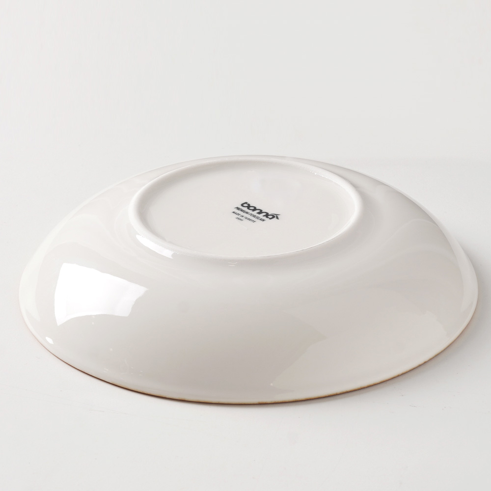 세랍 도자기 접시 터키 빈티지 수입 그릇 1개, 22.8cm, 깊은 원형 - 상세 이미지 3