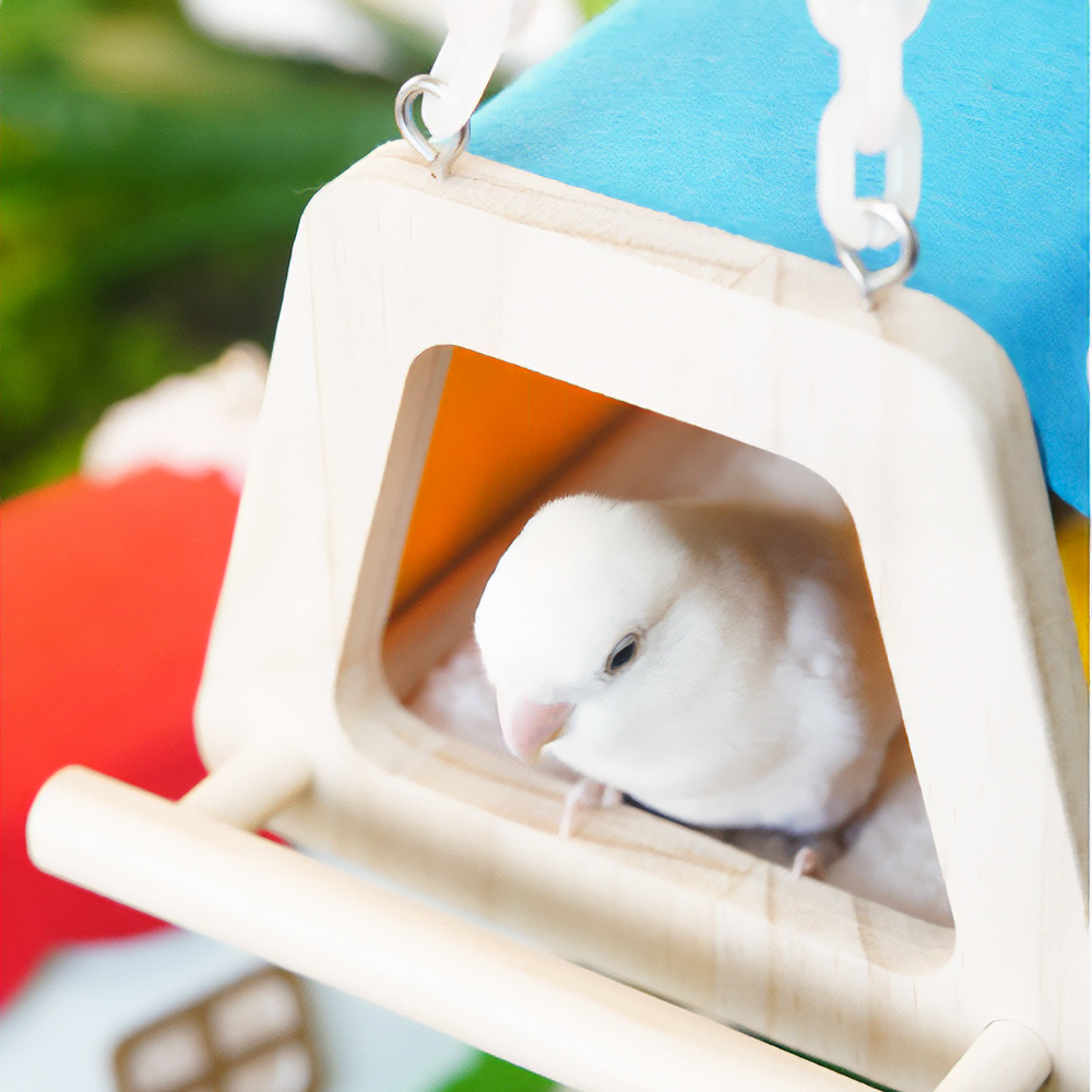 앵무새 은신처 포치 장난감 둥지 놀이터 집 조류 용품