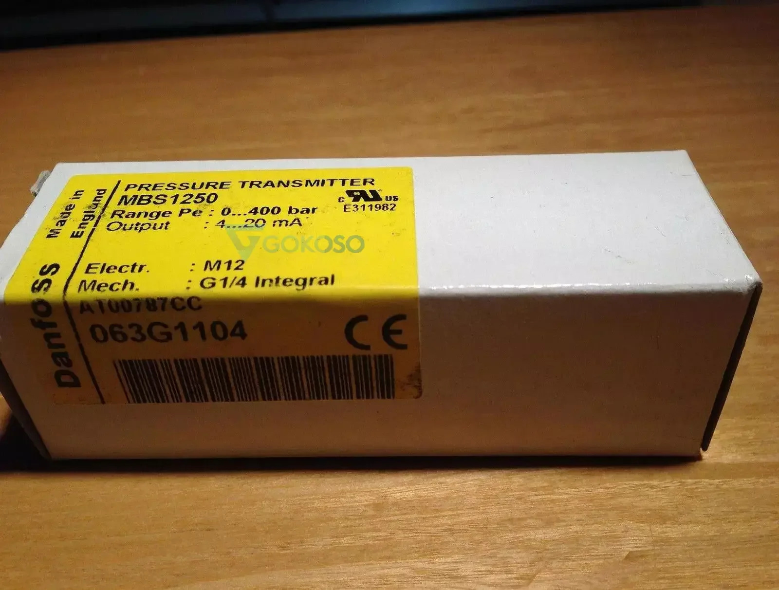 Sauer MBS 1250 헤비 듀티 압력 트랜스미터 0-400 Bar 4-20mA danfoss