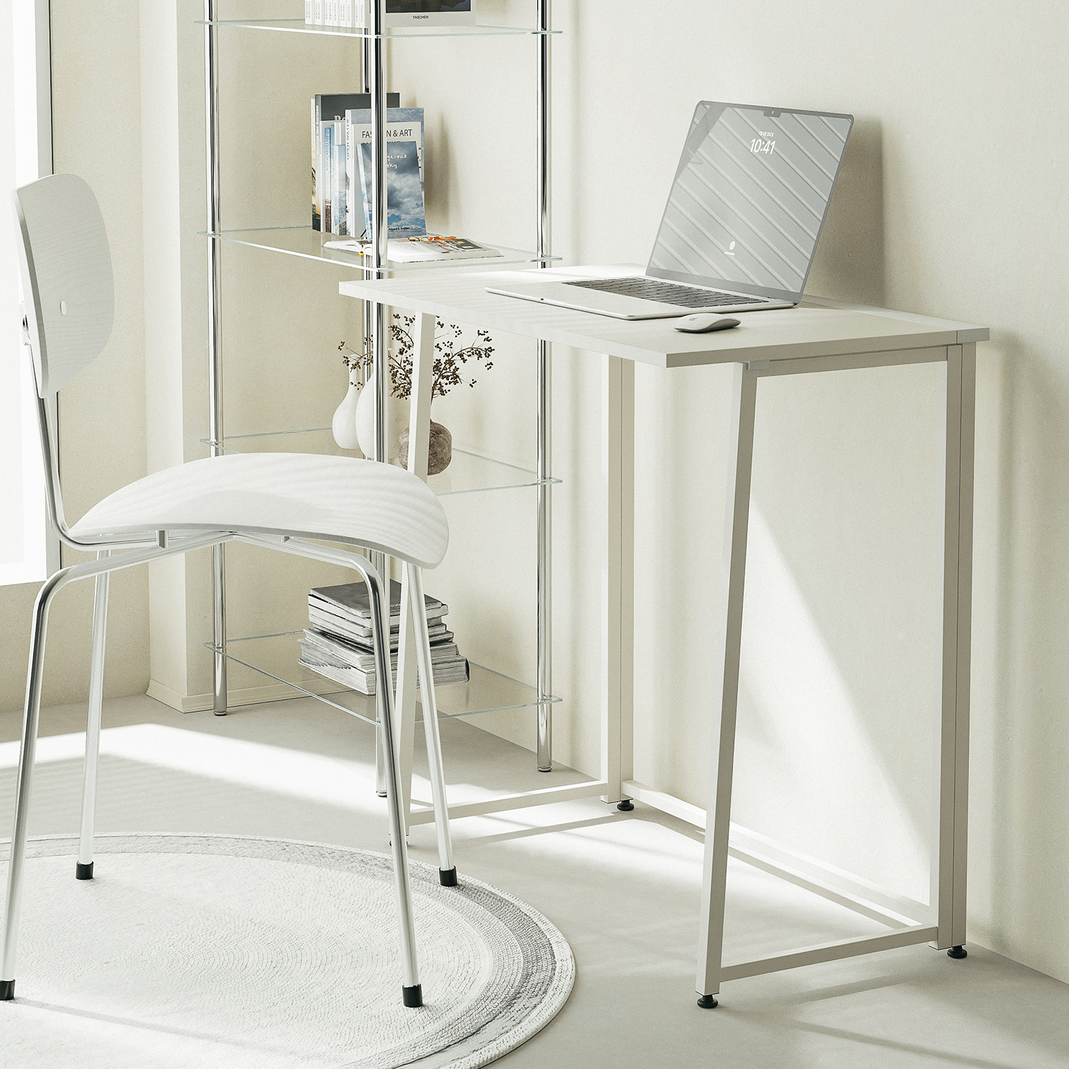 마일드 접이식책상 철제 데스크 미니 책상 원룸 좁은 책상 간이