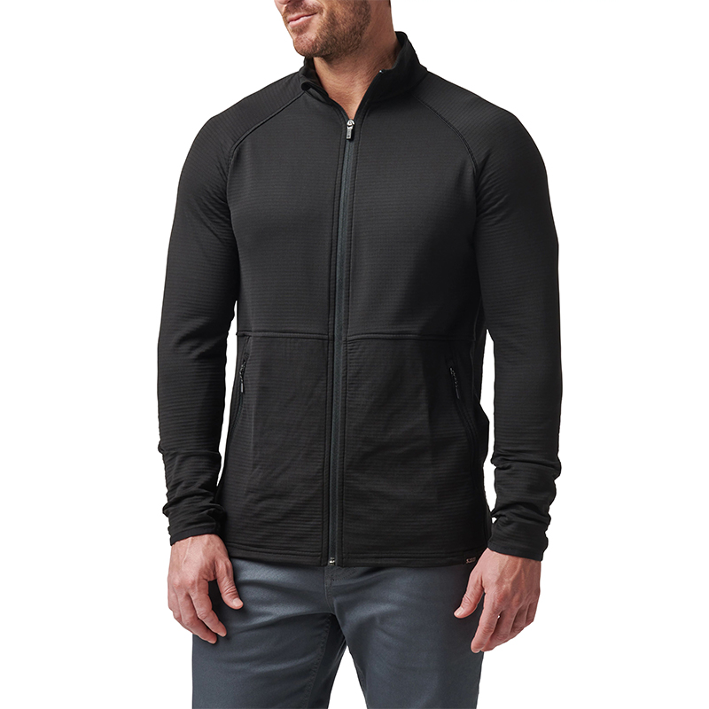5.11 택티컬 스트라토스 풀 집업 (블랙) - Stratos Full Zip (Black) - 메인 이미지