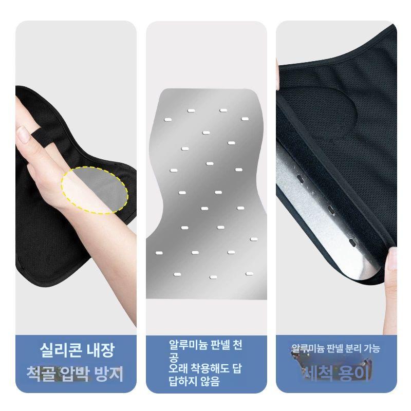 깁스 보호대 지지대 스프린트 중지 고관절 검지 성인용 블랙 오른손 - 제4/5 중수골 고정기 - 상세 이미지 4